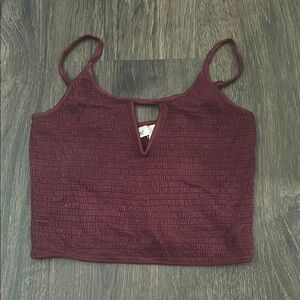 Women's Burgundy Bandeau Top
